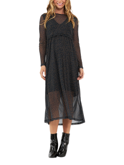 Ripe Jen Nursing Dress, Brown/Black, Brown/Black