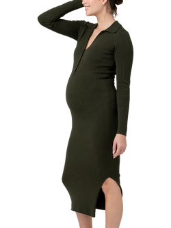 Ripe Sammy Knit Polo Maternity Dress - view 2, Ivy