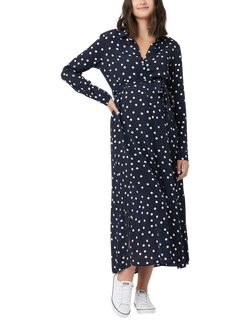 Ripe Spot Shirt Maternity Dress, Navy/White, Navy/White