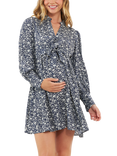 Ripe Thea Maternity Dress, Navy/White