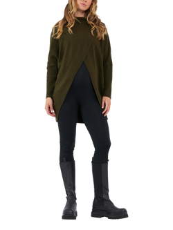 Ripe Hallie Cross Over Nursing Knit Top, Khaki - view 2, Khaki