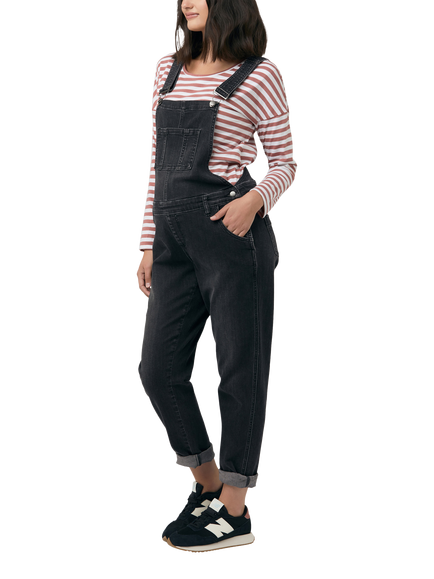 Ripe Denim Maternity Dungarees - view 2, Black