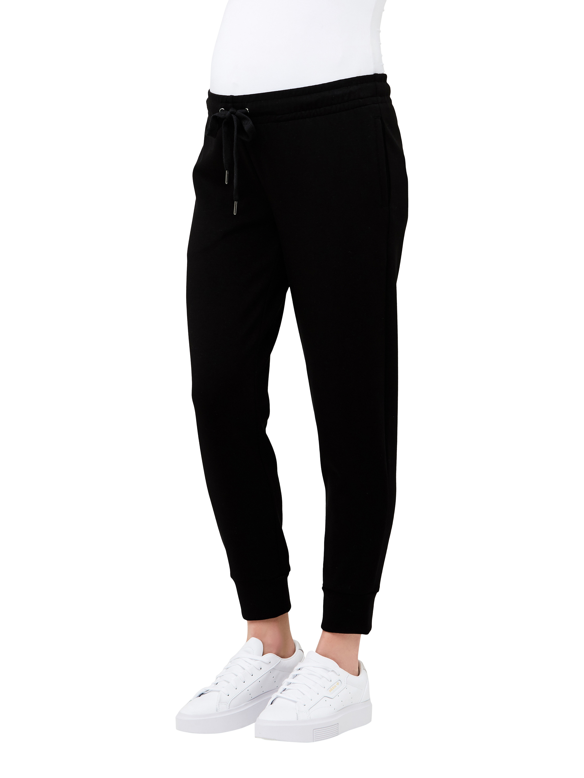 Product image 3 of 6, which shows Ripe Super Soft Scuba Maternity Joggers, Black, XS