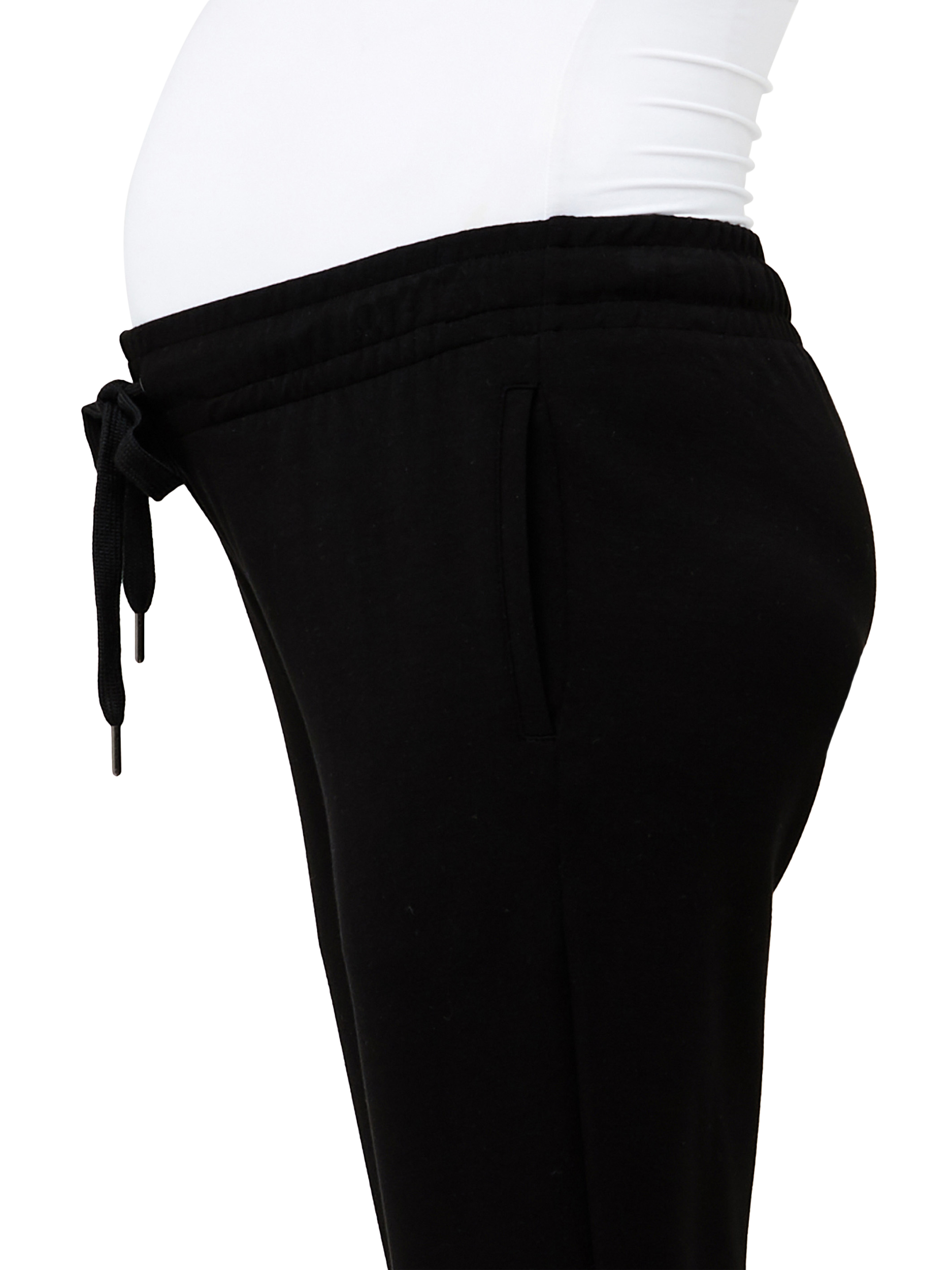 Product image 6 of 6, which shows Ripe Super Soft Scuba Maternity Joggers, Black, XS
