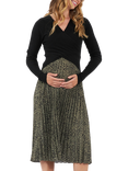 Ripe Cleo Pleated Maternity Skirt, Khaki