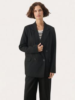 Part Two Sonjas Double Breasted Blazer, Black, Black