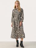 Part Two Binti Leopard Print Midi Shirt Dress, Multi