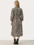 Part Two Binti Leopard Print Midi Shirt Dress, Multi