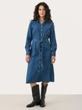 Part Two Cirke Denim Shirt Dress, Medium Blue