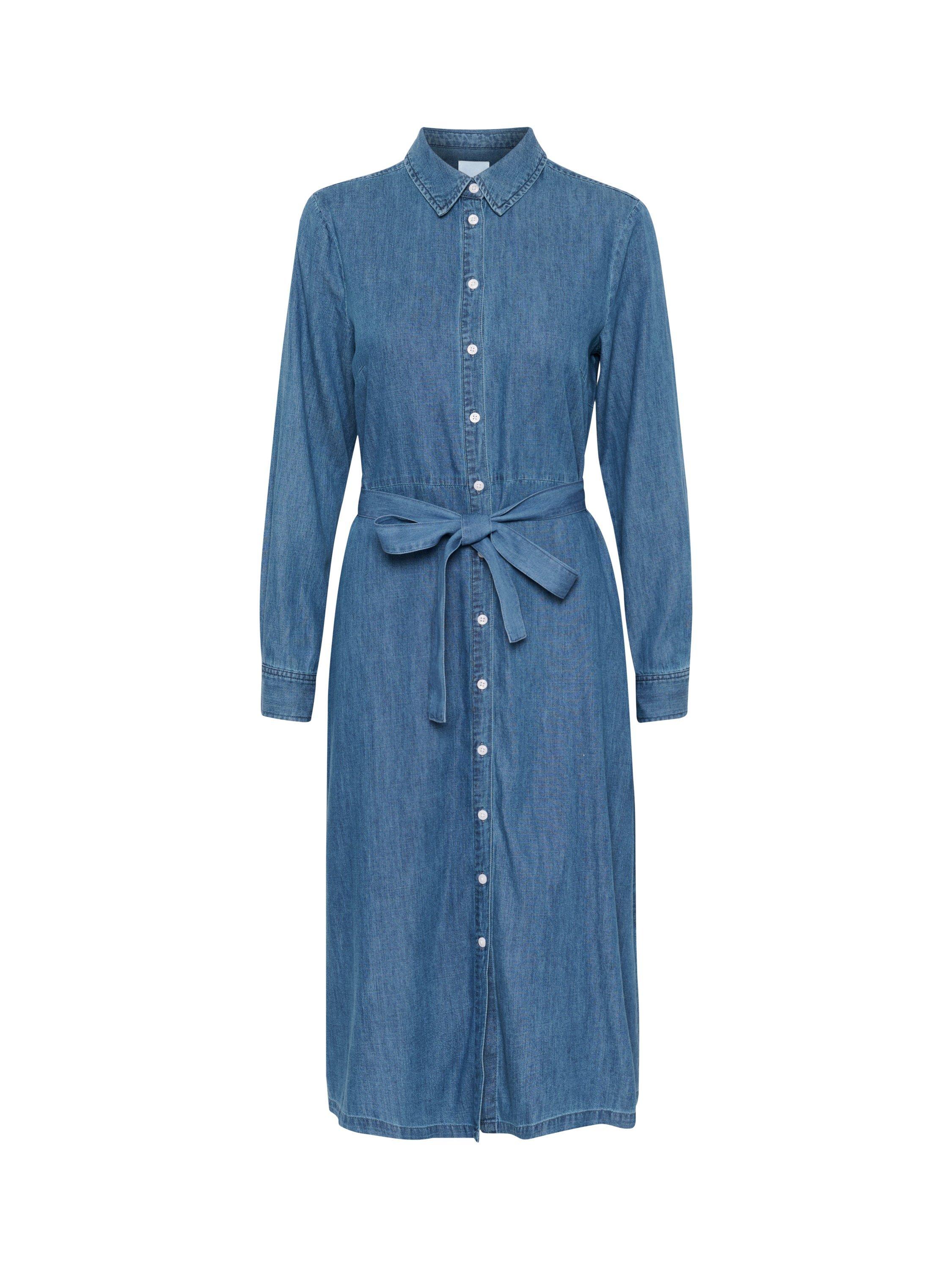 Product image 5 of 6, which shows Part Two Cirke Denim Shirt Dress, Medium Blue, 12