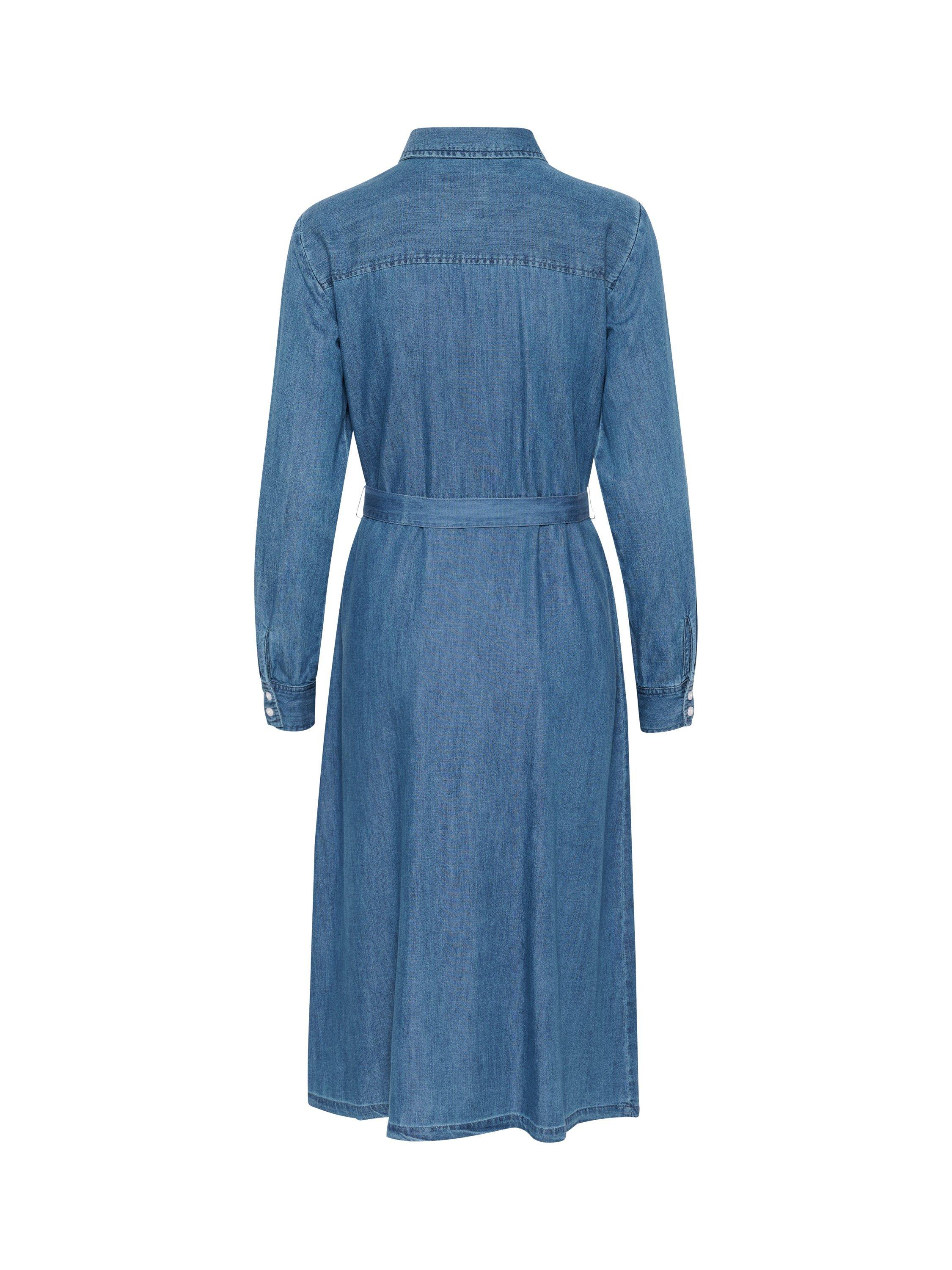 Product image 6 of 6, which shows Part Two Cirke Denim Shirt Dress, Medium Blue, 12