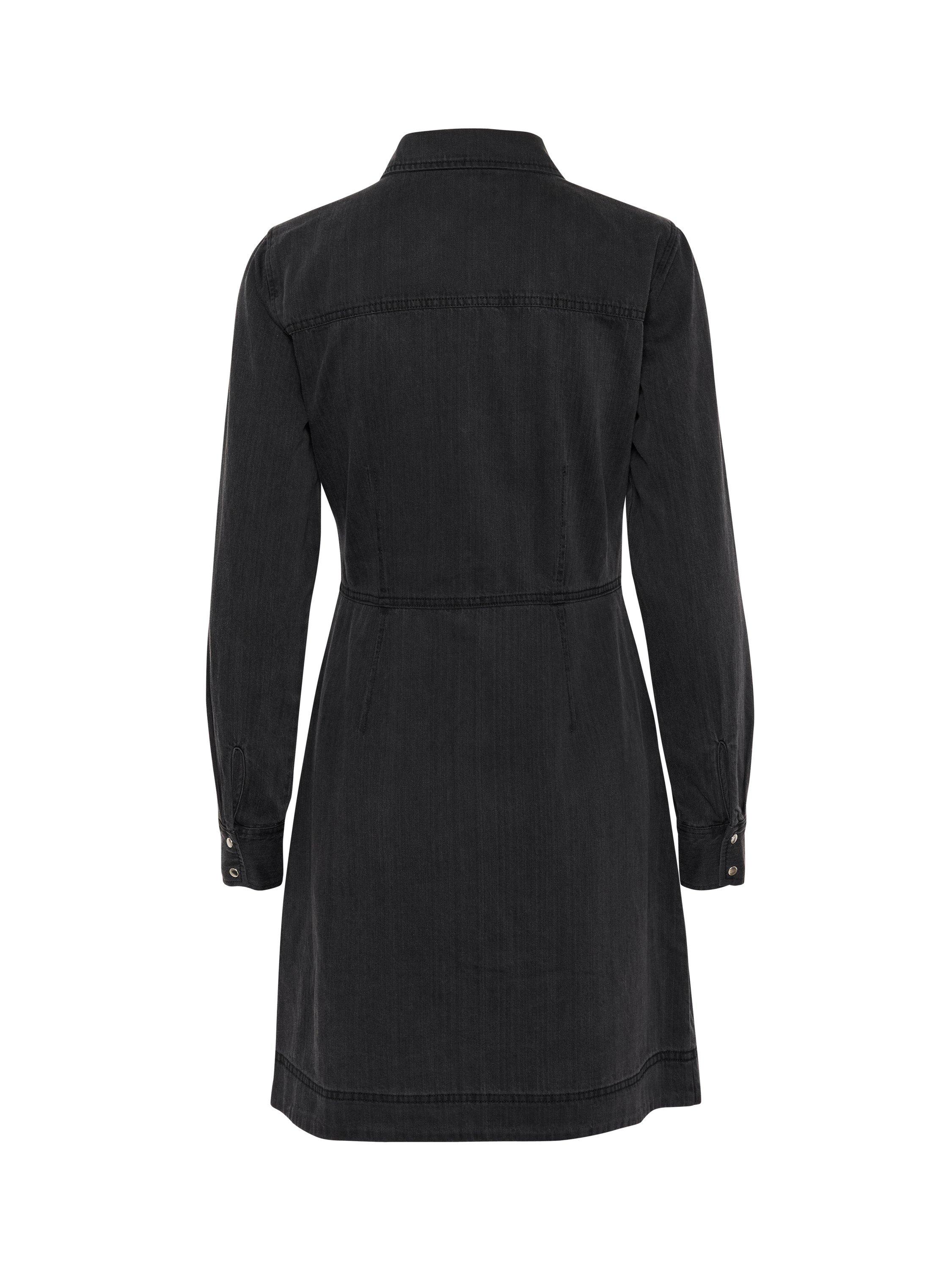 Product image 2 of 2, which shows Part Two Freja Denim Mini Shirt Dress, Washed Black, 14