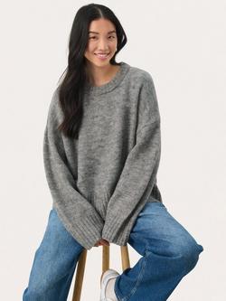 Part Two Lulya Wool Blend Jumper, Grey Melange