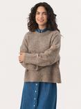 Part Two Lulya Wool Blend Jumper, Mink Melange