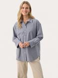 Part Two Savanna Stripe Pure Organic Cotton Shirt, Multi