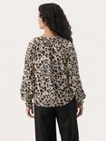 Part Two Tennie Animal Print Blouse, Multi