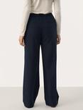 Part Two Evalynna Wide Leg Trousers, Dark Navy