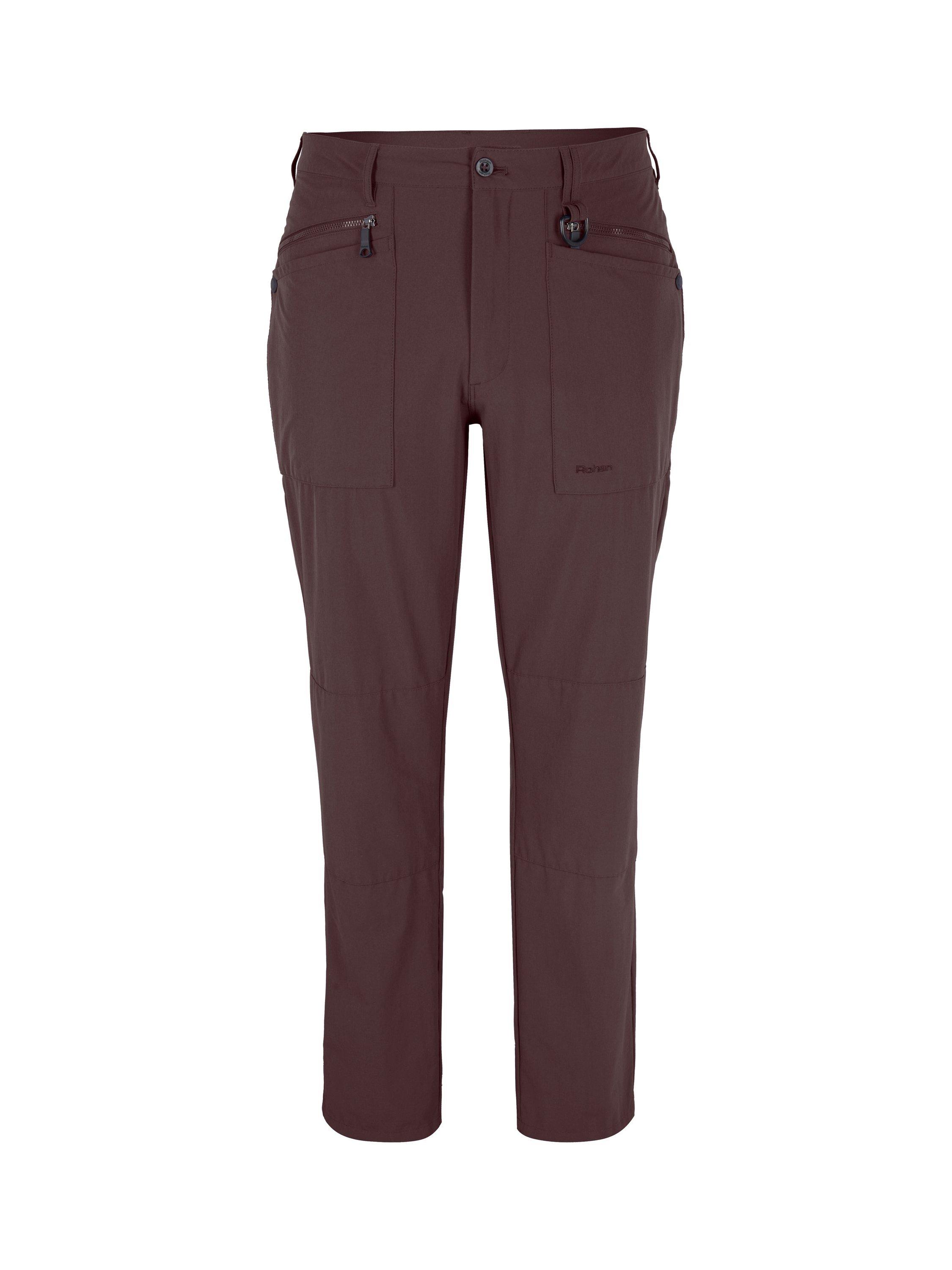 Product image 3 of 6, which shows Rohan Stretch Bags Walking Trousers, Darkest Plum, 30S