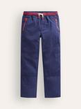 Mini Boden Kids' Adventure Cosy Trousers, College Navy