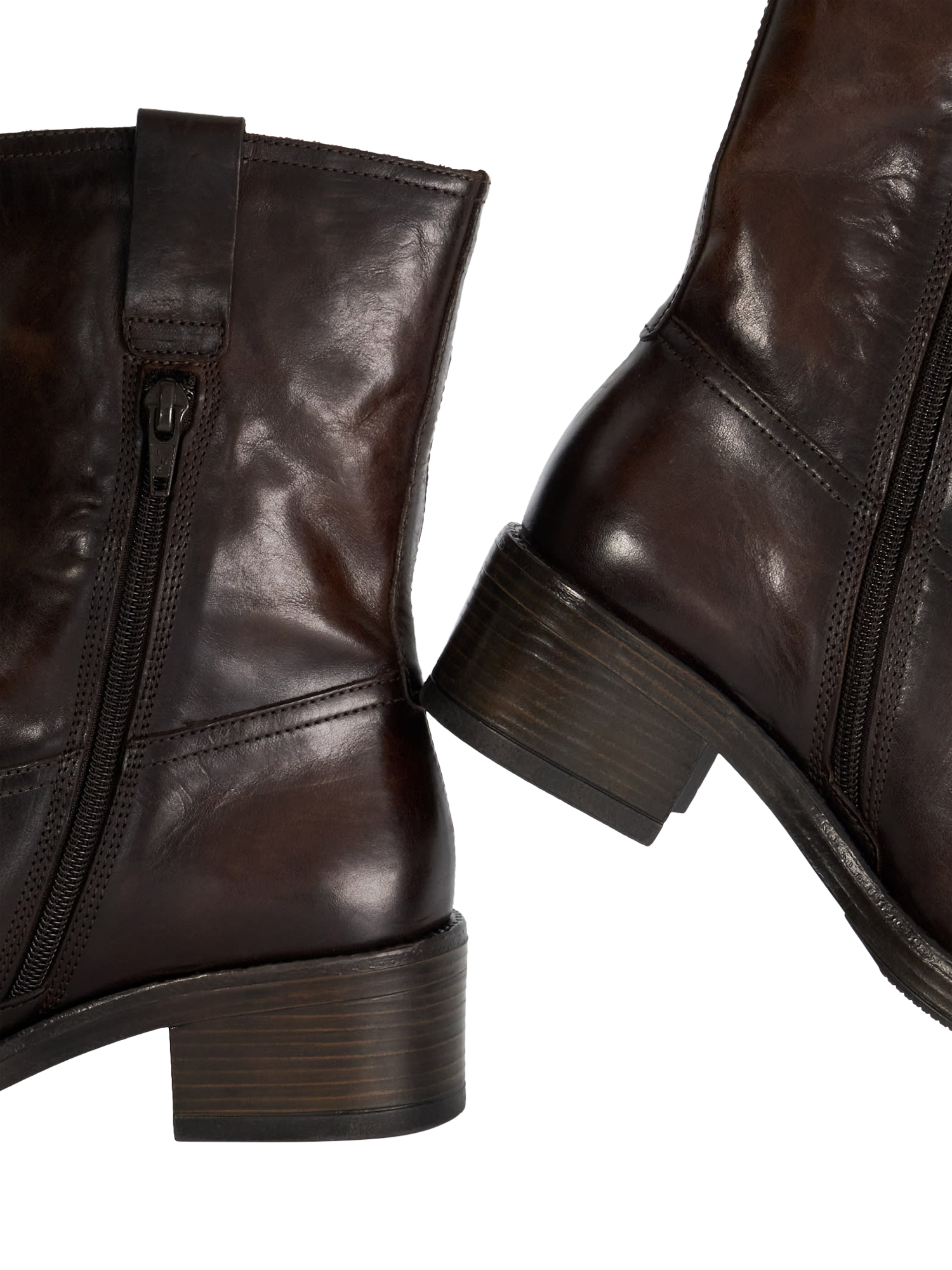 Product image 5 of 6, which shows Dune London Paytyn Leather Ankle Boots, Brown, EU36