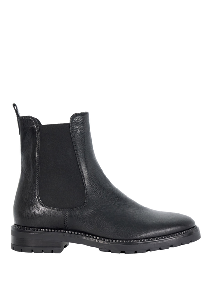 Dune London Poema Leather Chelsea Boots, Black