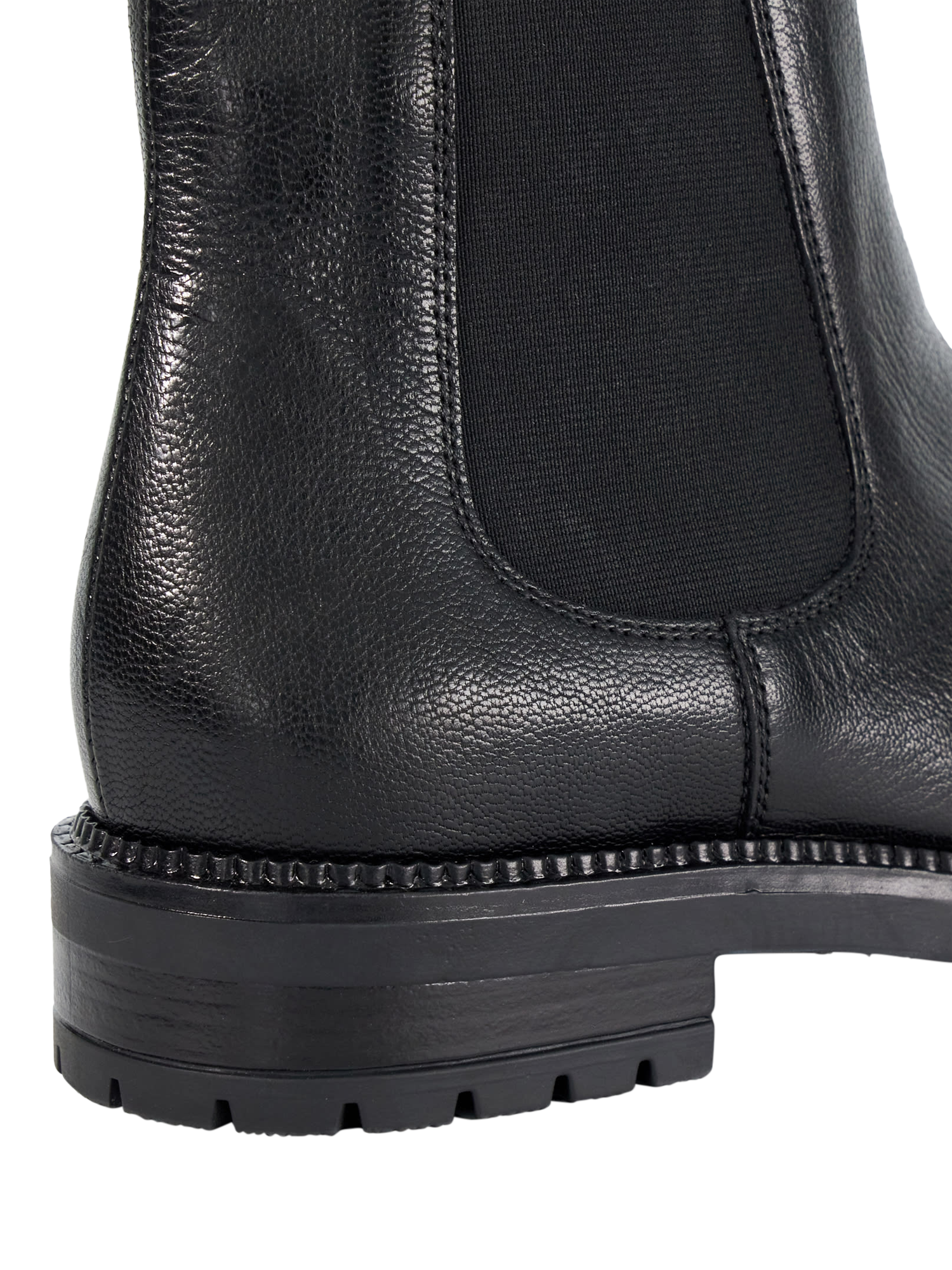 Product image 5 of 6, which shows Dune Poema Leather Chelsea Boots, Black, EU36