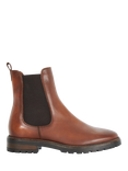 Dune London Poema Leather Chelsea Boots, Tan