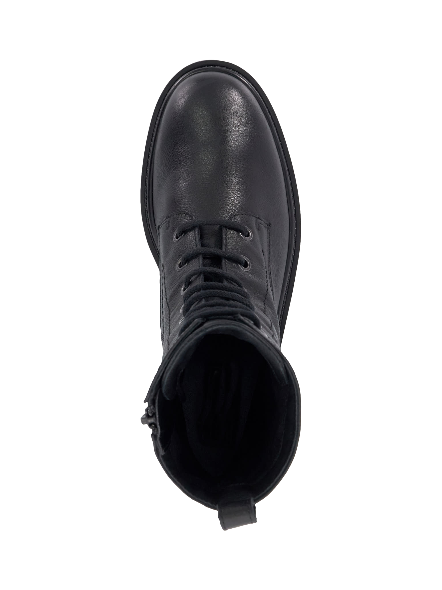 Product image 2 of 6, which shows Dune London Prestonne Leather Utility Boots, Black, EU36