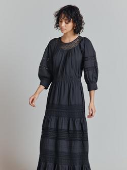Ghost Leoni Maxi Dress - view 2, Charcoal