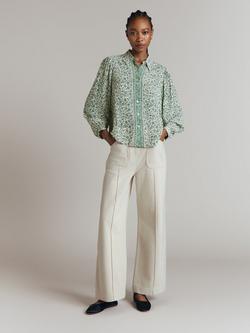 Ghost Astra Crop Jeans, Cream, Cream