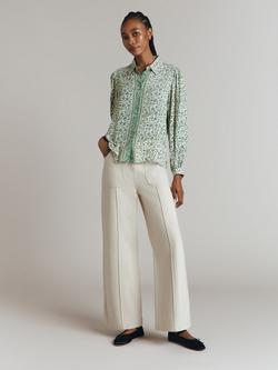 Ghost Astra Crop Jeans, Cream - view 2, Cream