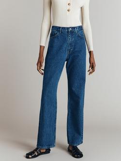 Ghost Amerie Straight Leg Jeans, Mid Blue