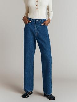 Ghost Amerie Straight Leg Jeans - view 2, Mid Blue