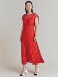 Ghost Aletta Midi Dress, Red