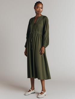 Ghost Santori Button Dress, Khaki - view 2, Khaki