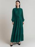 Ghost Margot Tiered Dress, Dark Green