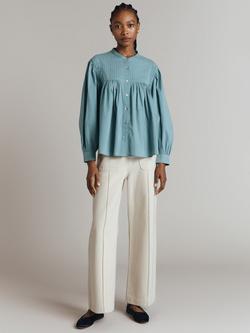 Ghost Greta Poplin Bib Top - view 2, Blue