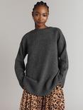 Ghost Arleen Wool Blend Jumper, Dark Grey