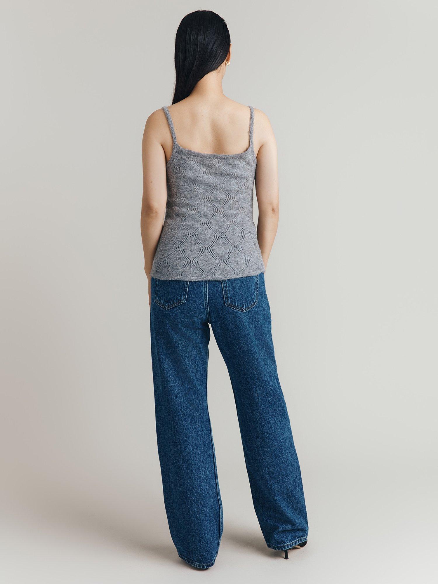 Product image 4 of 4, which shows Ghost Norah Knit Camisole Top, Grey, XS