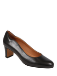 Jones Bootmaker Zoey Wide Fit Leather Heeled Courts, Navy