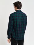 GANT Regular Fit Corduroy Checked Shirt, Deep Forest Green