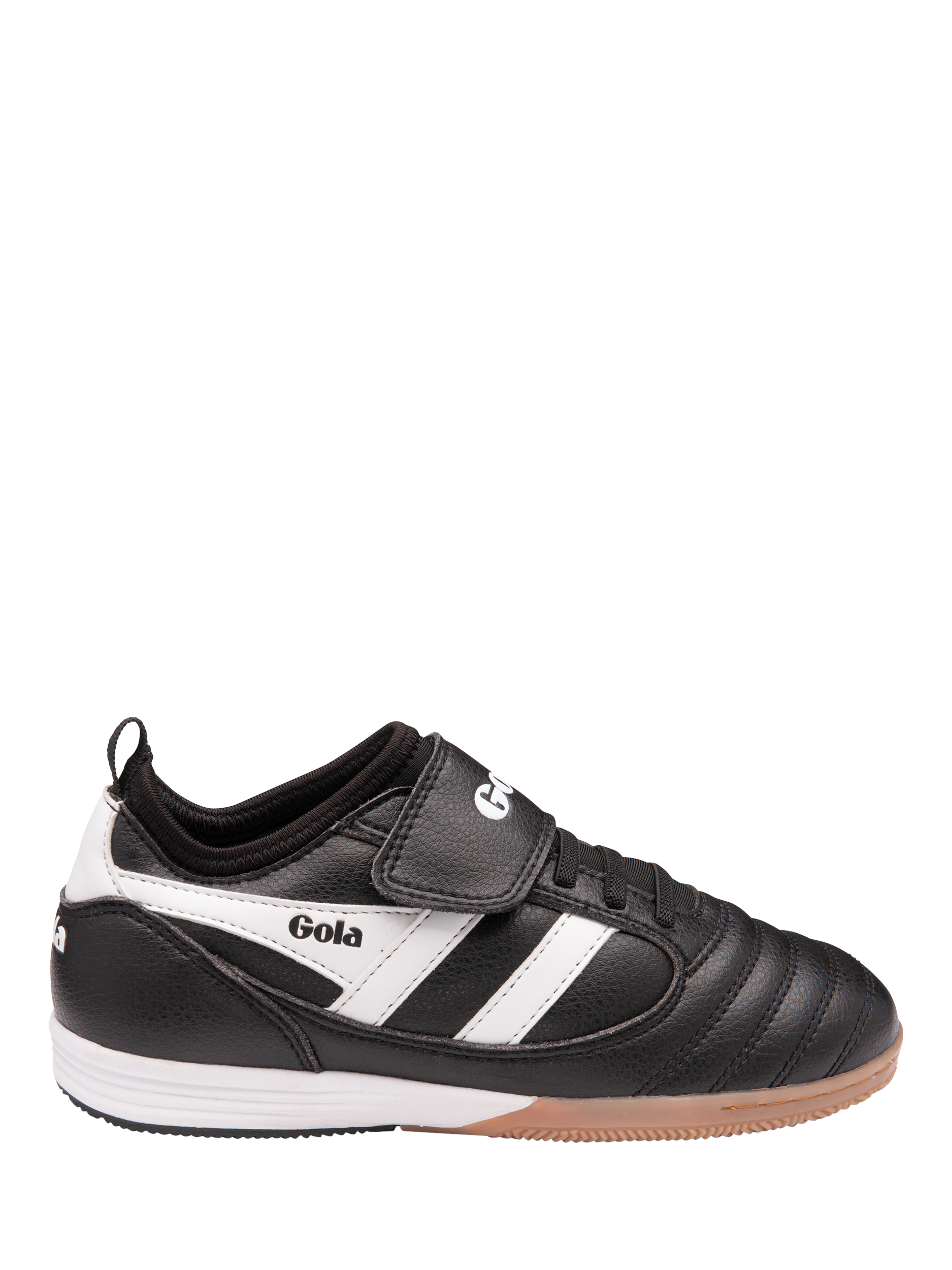 Product image 1 of 4, which shows Gola Kids' Performance Ceptor TX Football Trainers, Black/White, 9 Jnr