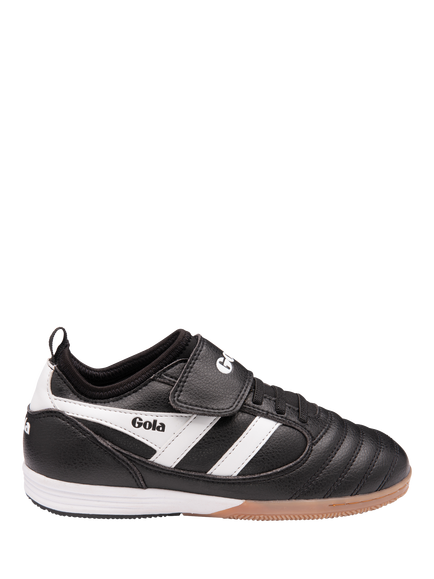 Gola Kids' Performance Ceptor TX Football Trainers, Black/White, Black/White