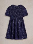 White Stuff Kids' Tilly Dress, Dark Navy