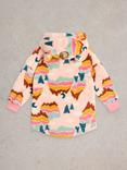 White Stuff Kids' Rainbow Cosy Hoodie, Nat Mlt