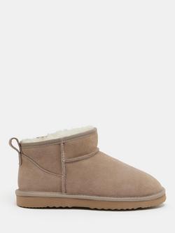 HUSH Ultra Mini Sheepskin Boots, Stone