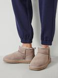 HUSH Ultra Mini Sheepskin Boots, Stone