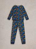 White Stuff Kids' Cosmic Pyjamas, Navy/Multi