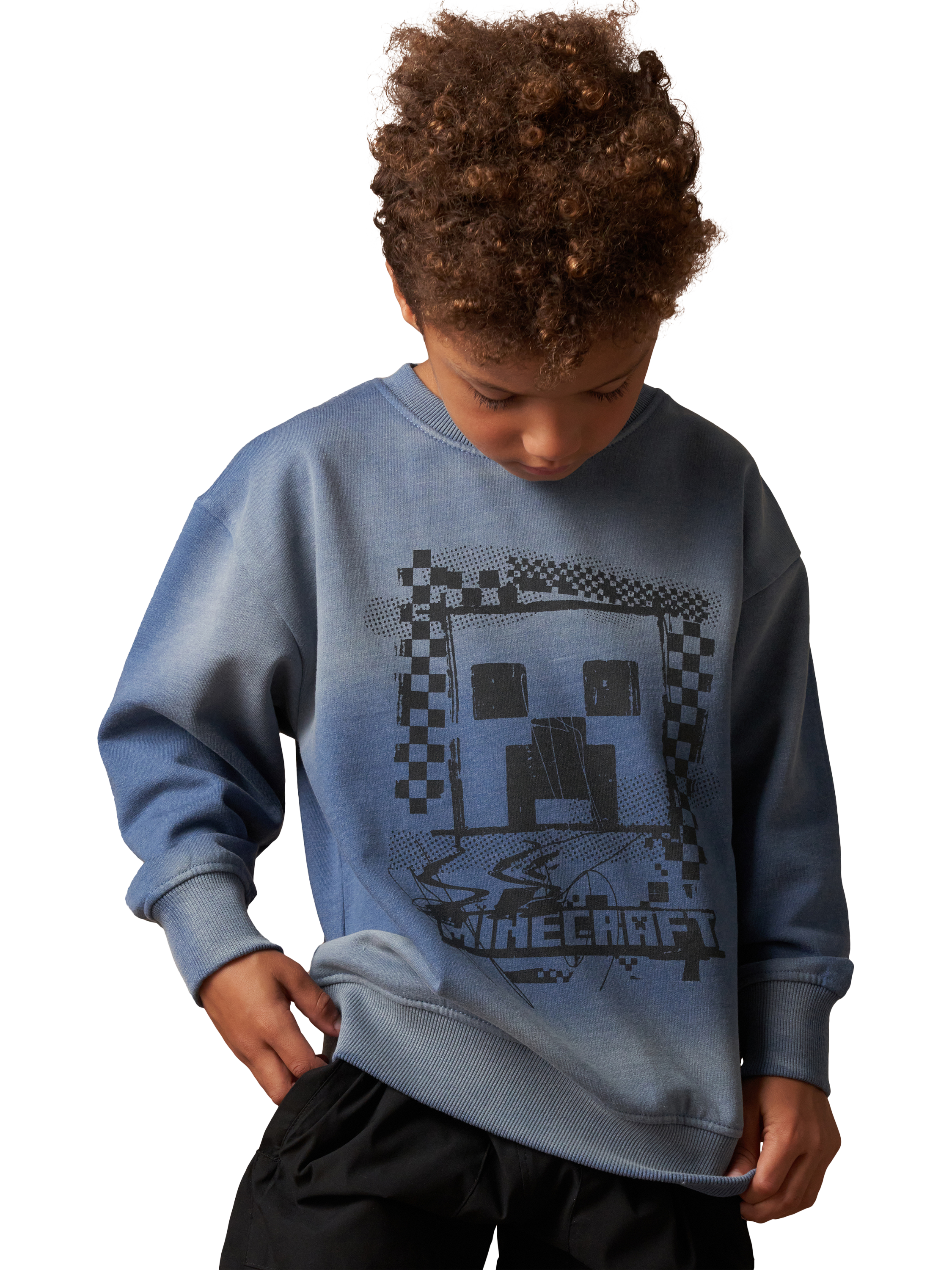 Kids minecraft sweatshirt hotsell