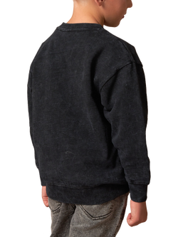 Angel & Rocket Kids' Minecraft Graphic Washed Sweatshirt, Grey - view 2, Grey